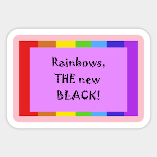 rainbow apparel Sticker